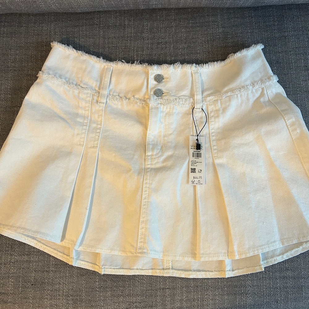 NWT Garage White Miniskirt